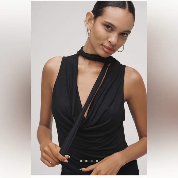 NWT Anthropologie cowl-neck scarf tank - Picture 3 of 5